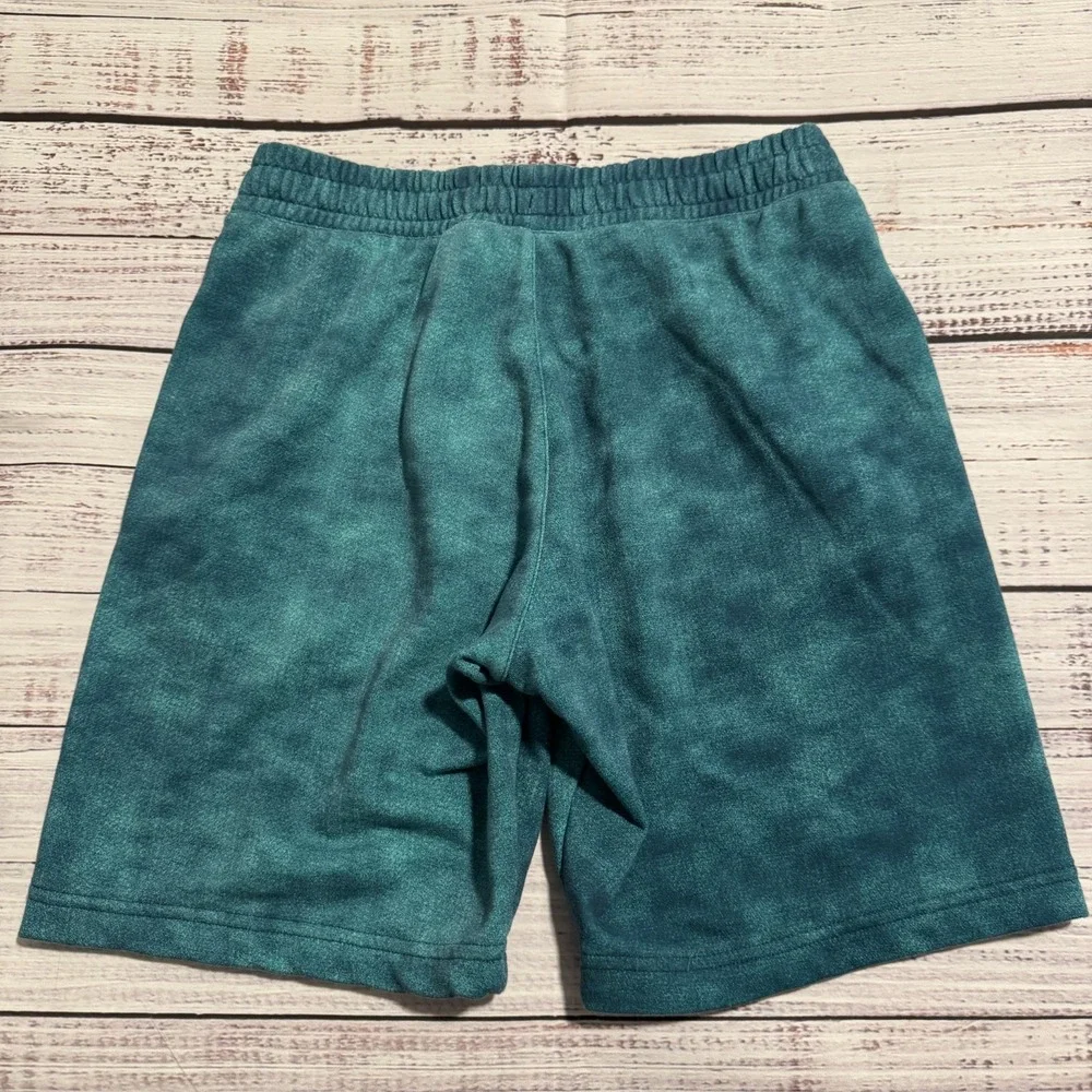 Adidas Essential Shorts  Tie-Dye Fleece Blue Shorts w/‎ Pockets Men's Size Small